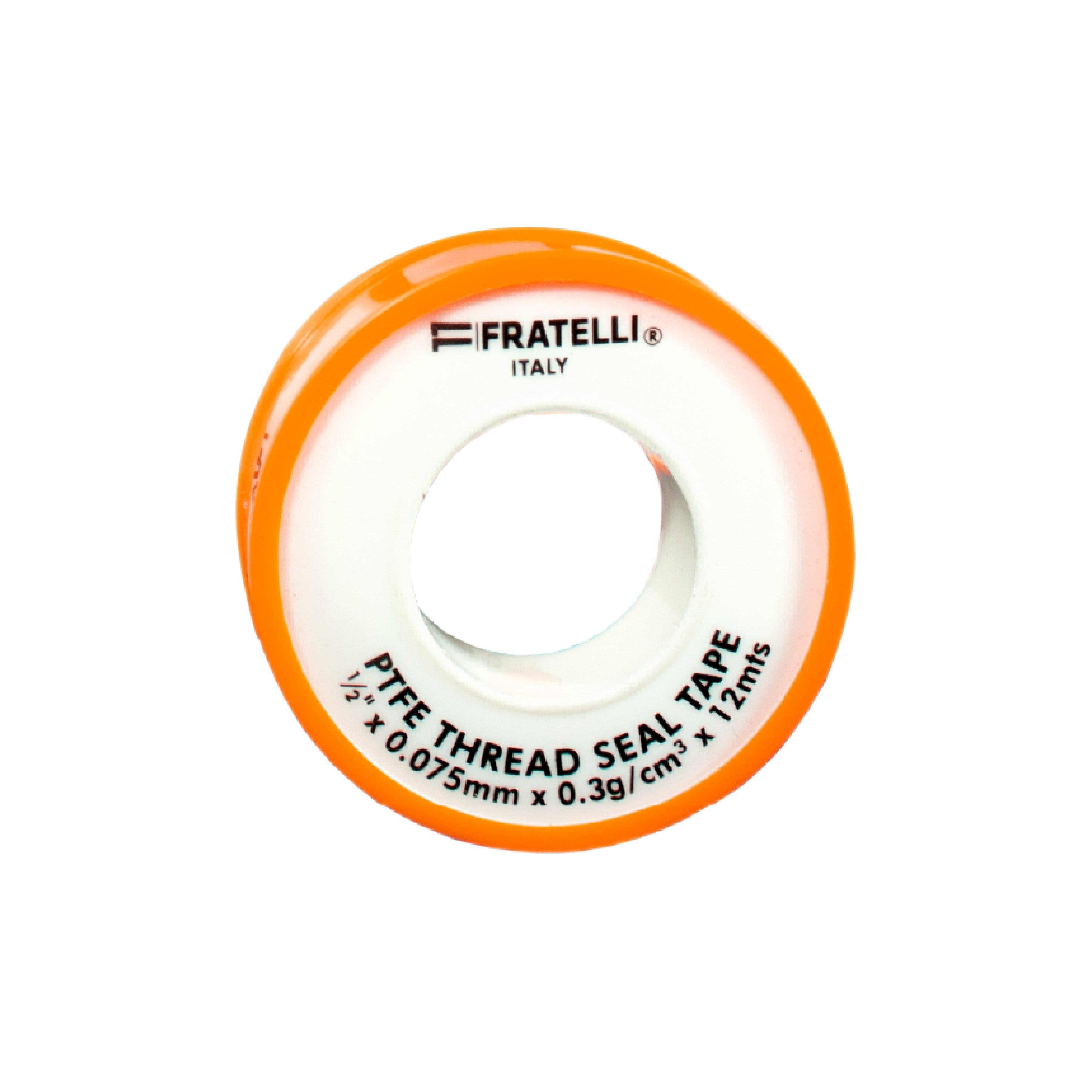 Cinta Teflón 1/2"X 12 MT X 0.3G/CM 3 X0.075 Fratelli
